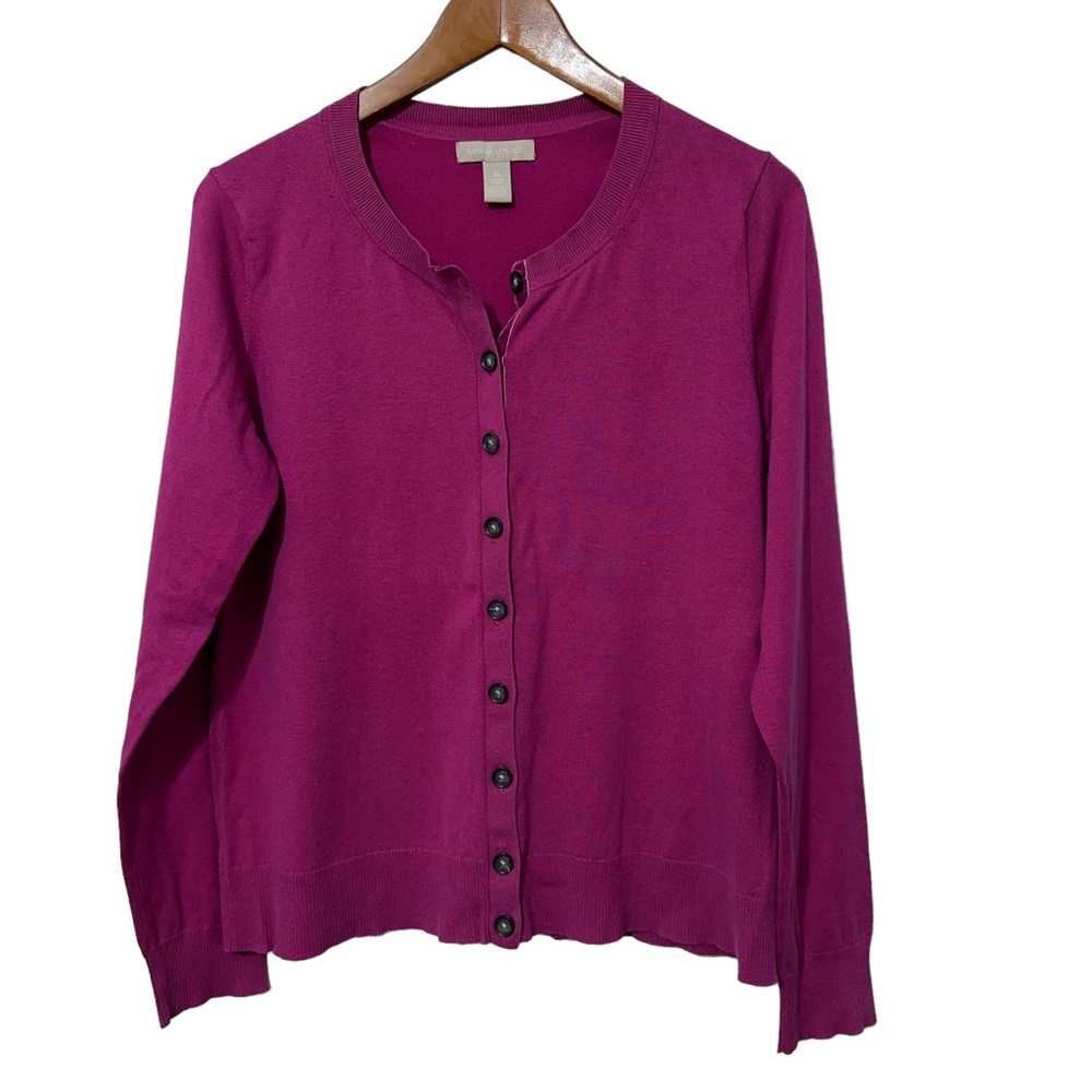 Banana Republic Womens Silk Sweater Size XL Button Front Cardigan - Picture 5 of 5